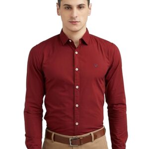 Allen Solly Men Cotton Plain Slim Fit Shirt